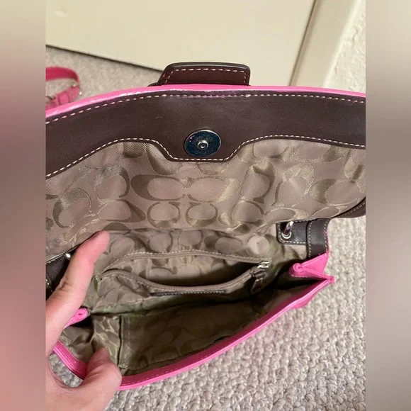 Coach Y2K Pink & Brown Soho Purse - Picture 6 of 6